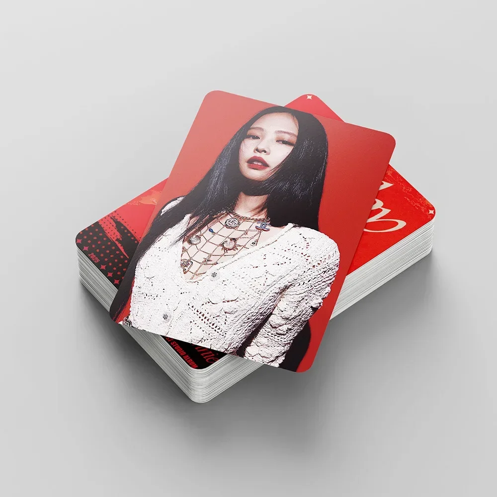 55pcs/Set KPOP JENNIE 1ST Studio Album RUBY Support Lomo Card High Quality Print Photo cards fan Collection Postcards Gifts