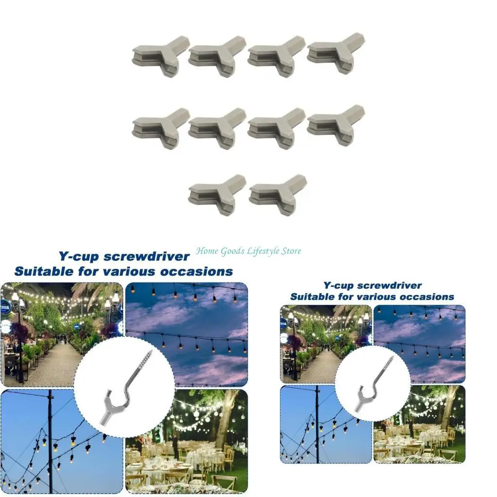 

E74e 10pcs y y -образные чашки для чашки крючка крючко