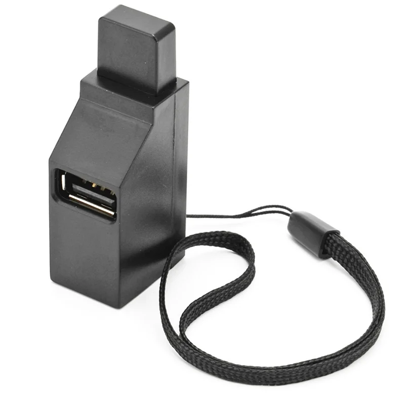 Portable Multi-Interface Hub Splitter USB3.0 High-Speed Hub Black