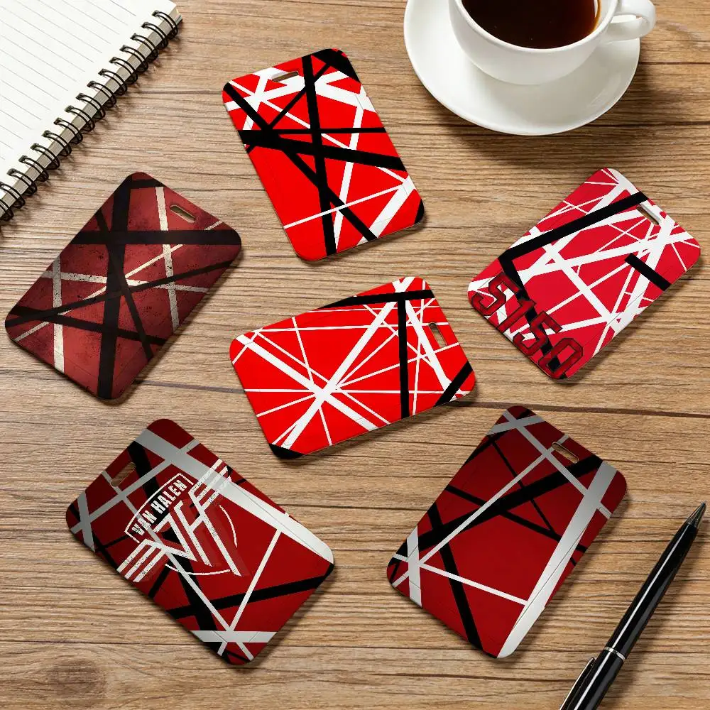 

Держатель для кредитных карт, ID-карт и проездных билетов Singer V-Van Halen с карманом и шейным ремешком-шнурком