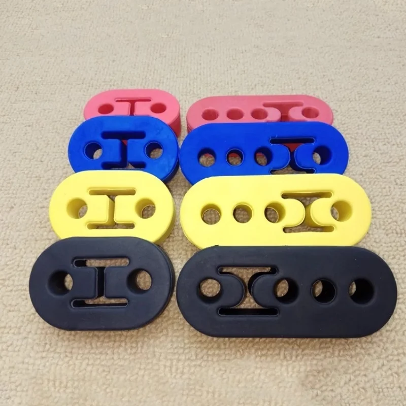 

Car exhaust pipe suspension adhesive Universal Polyurethane Exhaust/Muffler Short Hangers Muffler Hangers Red or Blue V