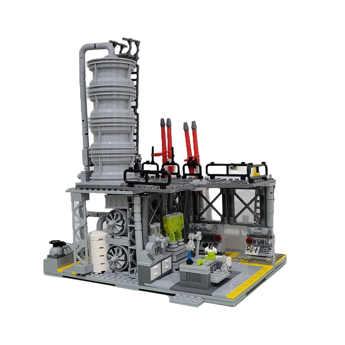 

City Bricks Set Natural Gas Laboratory Model Building Blocks Set, Advanced High-Difficulty Architecture Construction Toy