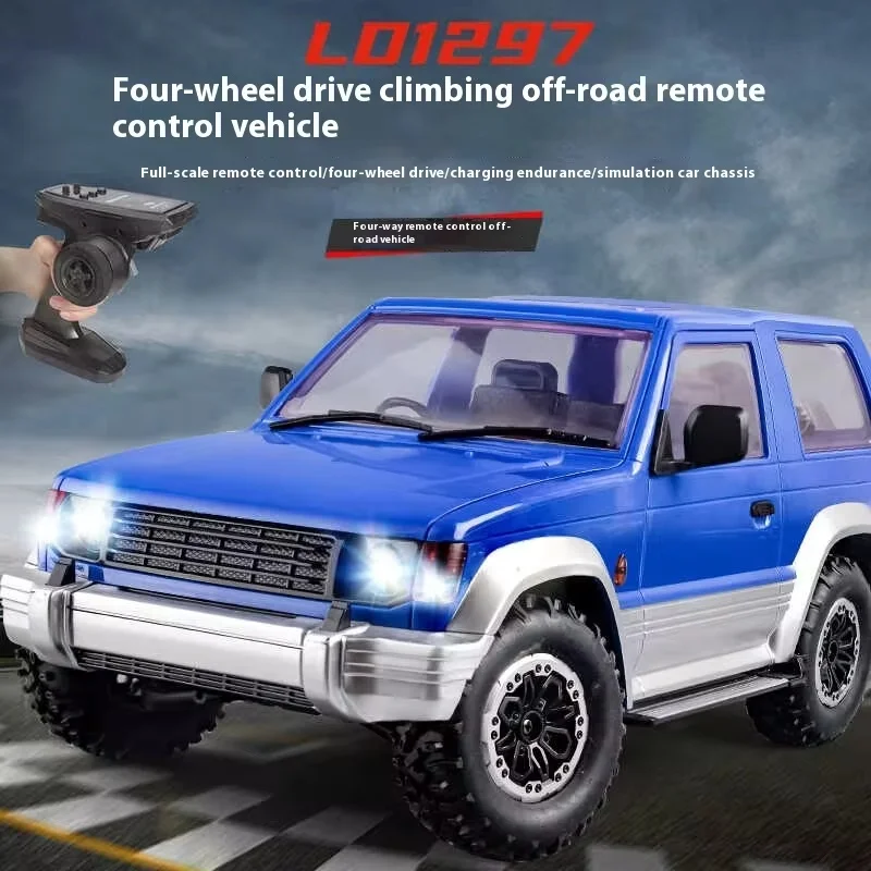 2024 Spot New Product Ld1297 Pajero Remote Control Off-road Vehicle Four-wheel Drive Racing Car Finished Product Children\'s Toy