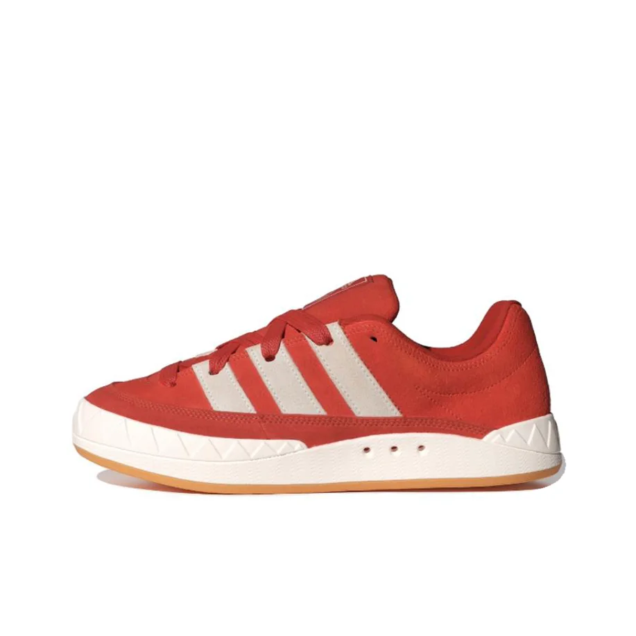Adidas Originals Adimatic Slip Resistant Low top Skateboard Shoes Unisex Red White IF8796