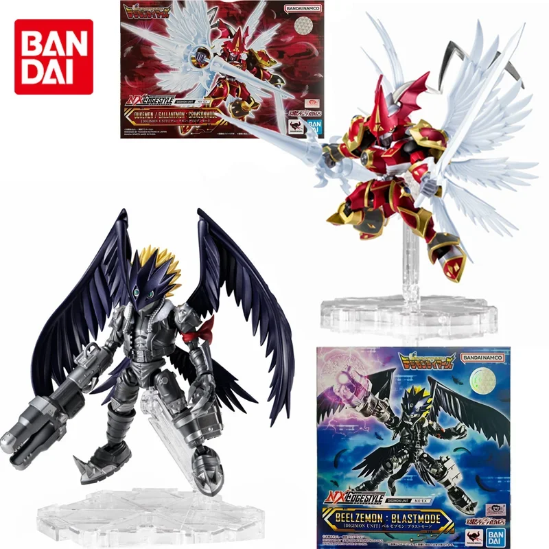 Bandai Original NX Digimon Adventure Dukemon: Crimson Mode Beelzebumon  Anime Action Figure Toys for Boys Girls Kids Gifts