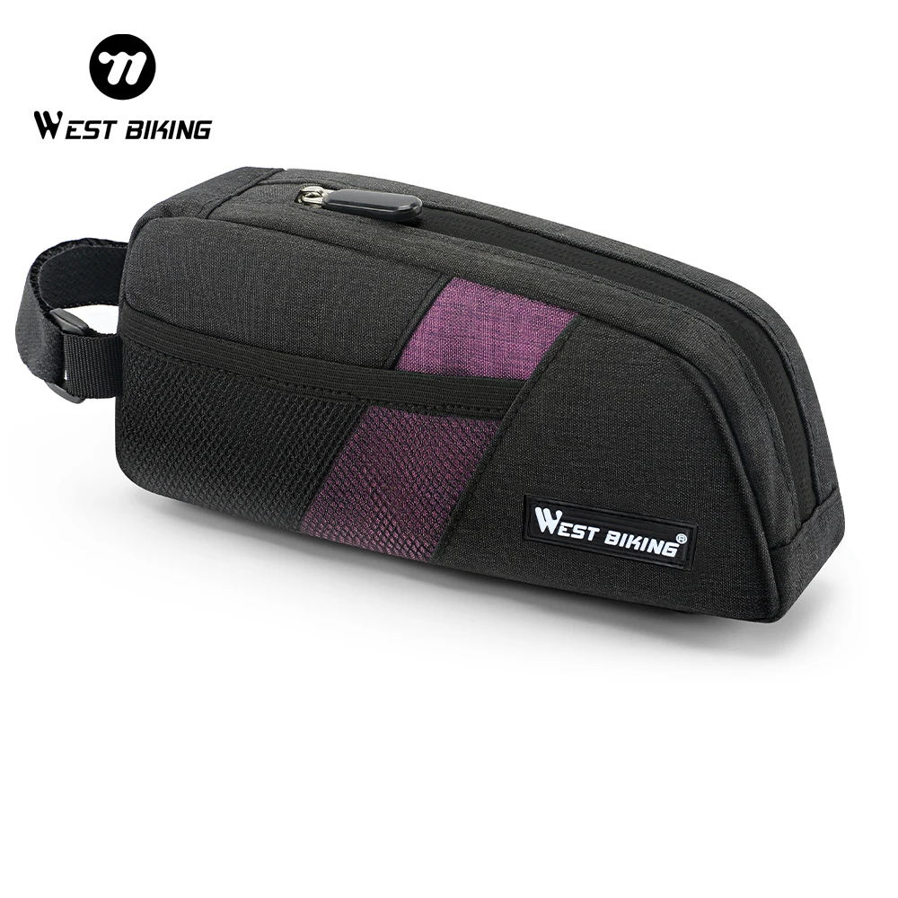 AliExpress West Biking WEST BIKING Mini Portable Bike Top Tube Bag Streamlined Design Cycling Bag Front Frame Bag For MTB Road Bike Cycling Accessories