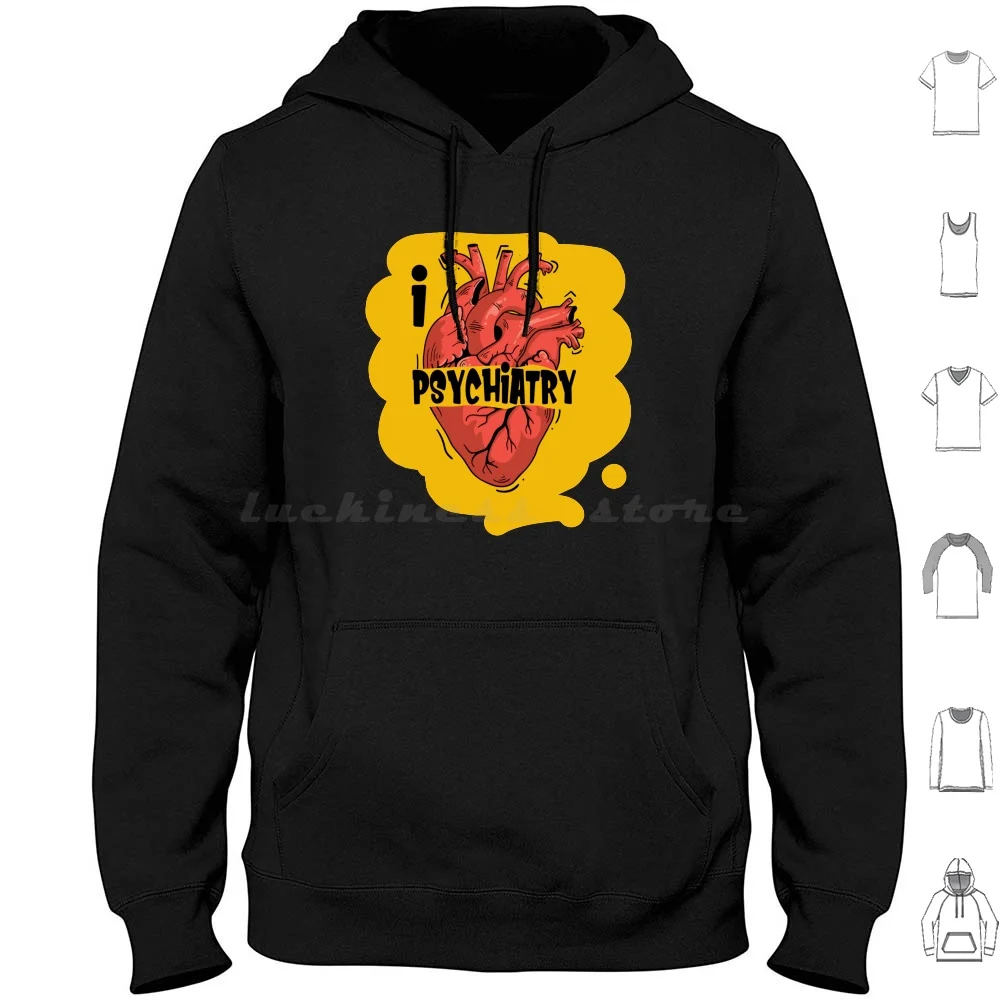 

Толстовки с капюшоном I Love Psychiatry, Psychiatry Student с длинным рукавом I Love Psychiatry Psychiatrist Psychiatry Student
