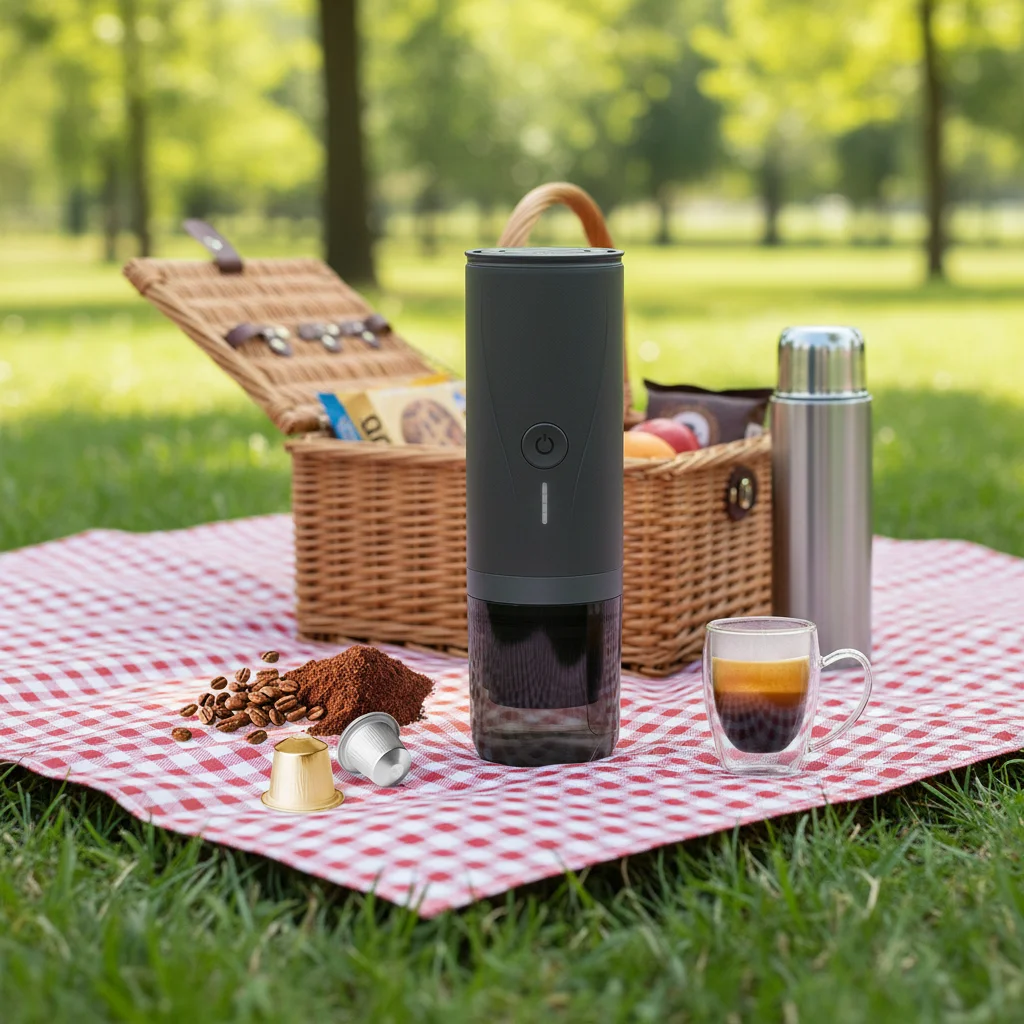 Hot Sales Cear+ PCM03 Fully Automatic Coffee Maker Commercial Rechargeable Battery 3-5 Cup Capacity for Car & Household Use