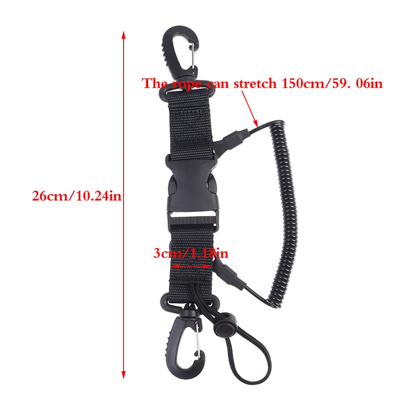 Underwater Diving Camera Spring Anti Lost Rope Stretch Lanyard Coil Strap for Swimming Diving Camera Supplies