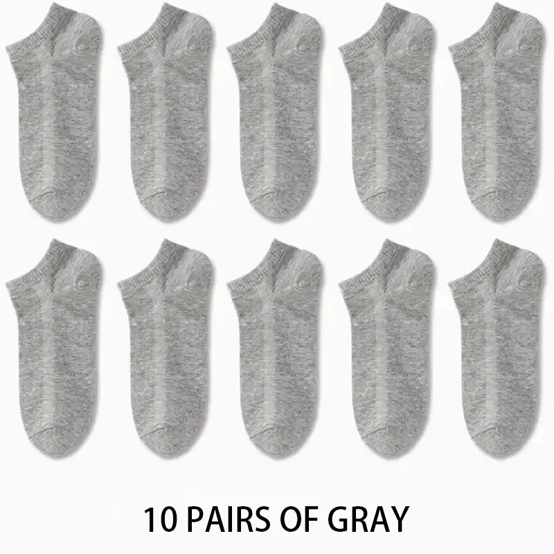 5/10/20/30 paar unisex casual effen kleur bootsokken dun ademend comfortabel anti geur zweetabsorberende enkelsokken voor mannen vrouwen