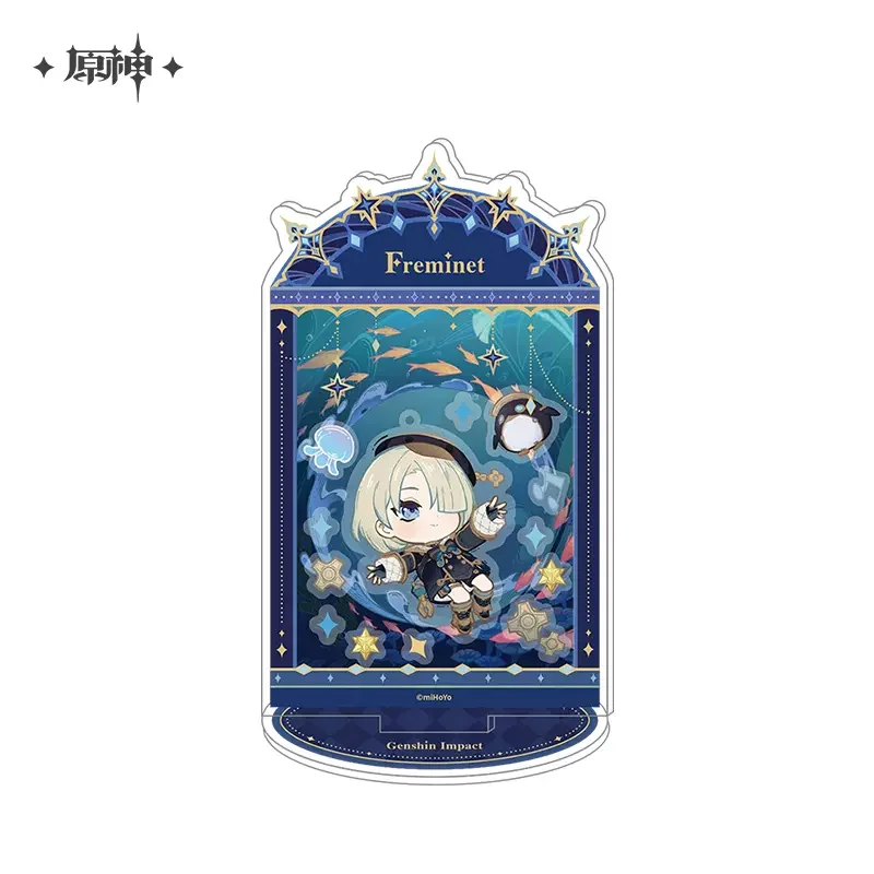 Sunsyea Genshin Impact Officiële Merch Mihoyo Originele Xglx Serie Acryl Stand Set Zwerver Furina Neuvillette