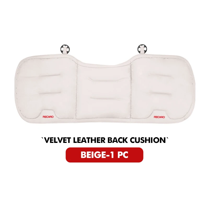 For Recaro Car Seat Velour Cushion Auto Backrest Leather Breathable Pad image 3