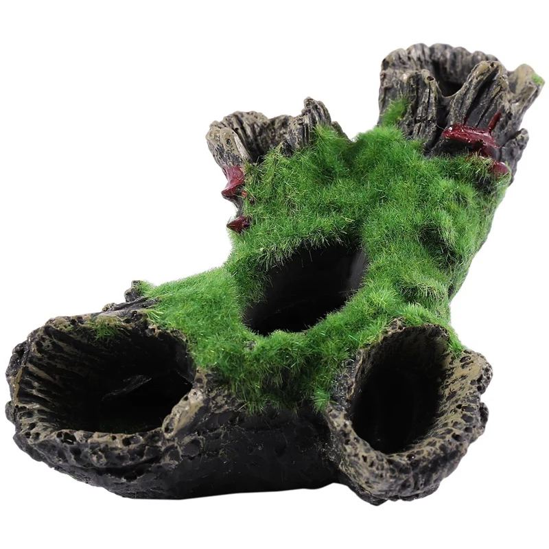 Fish Tank Decoration Accessories Moss Tree House Cave For Little Fish Aquarium Decorations