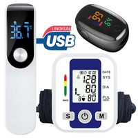 Upper Arm Automatic Blood Pressure Monitor BP Sphygmomanometer Pressure Meter Tonometer for Measuring Arterial Pressure