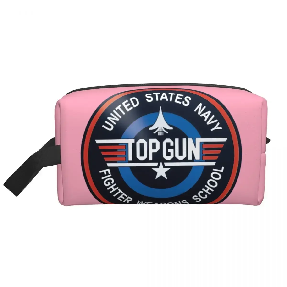 Travel Air Force Fighter Jets Top Gun Toiletry Bag Maverick Film Makeup Cosmetic Organizer for Women Beauty Storage Dopp Kit Box