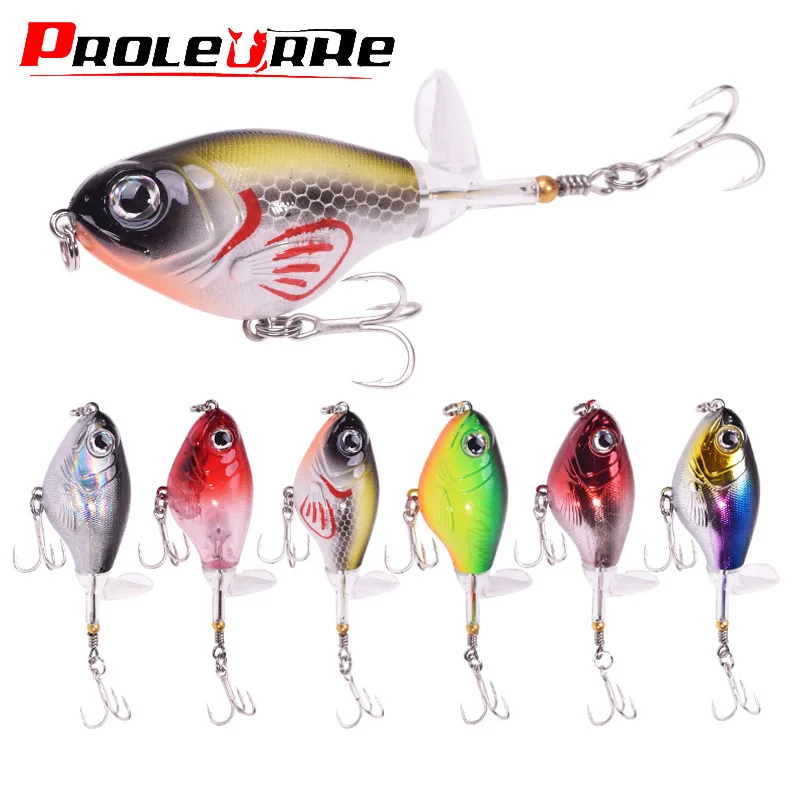 

1Pcs Soft Tail Propeller Rotating FIshing Lures Baits For Pike Bass Crankbait Top Water Wobblers Fishing Tackle