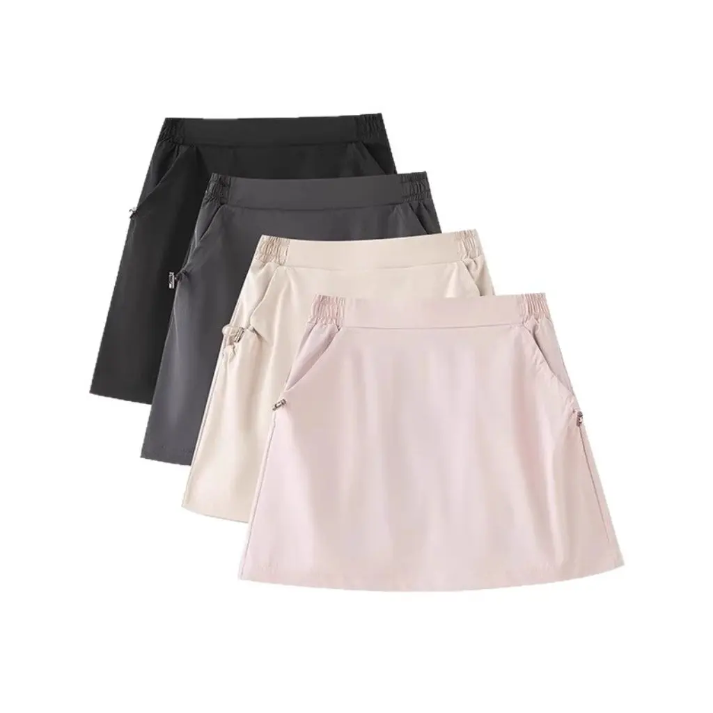 

Women's Cargo Short Skirt Sports Culottes Anti-Exposure A-Line Summer Thin Style for Small People New