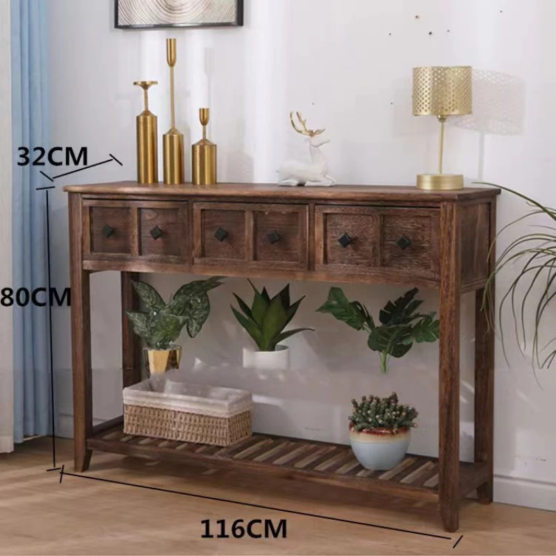 Foyer storage rack, light luxury household foyer cabinet, simple table, cabinet table, small unit balcony flower