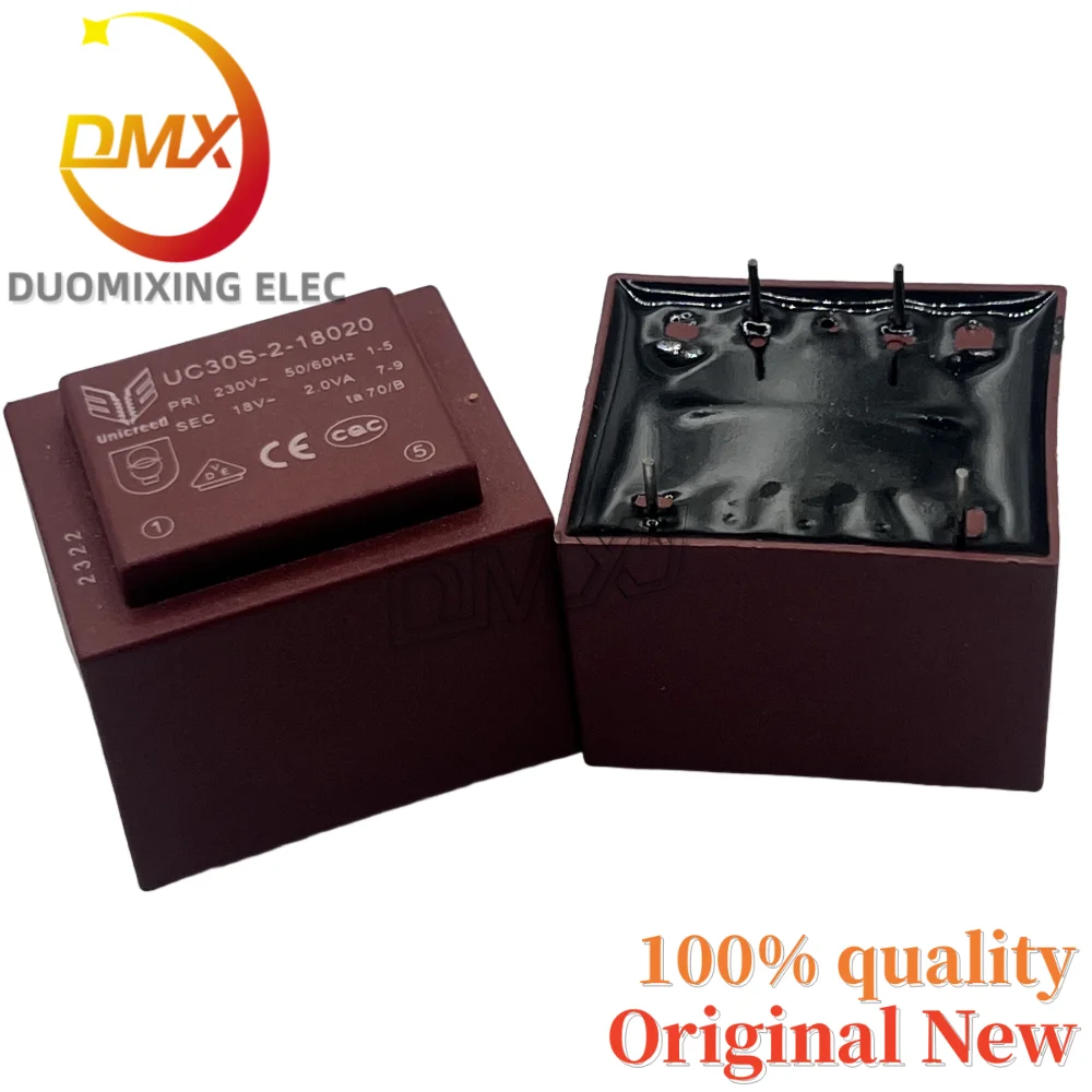 2PCS/LOT 100%New Encapsulated transformer UC30S-2-18020 PRI 230V~50/60Hz SEC 18V~2.0VA ta70/B transformer