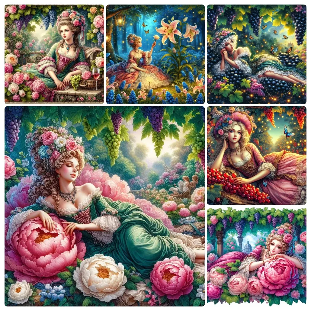 

Vintage Victorian Women And Flowers DIY Jigsaw Puzzle Home Decor Adults Puzzle Games Family Fun Puzzles Educational Gift