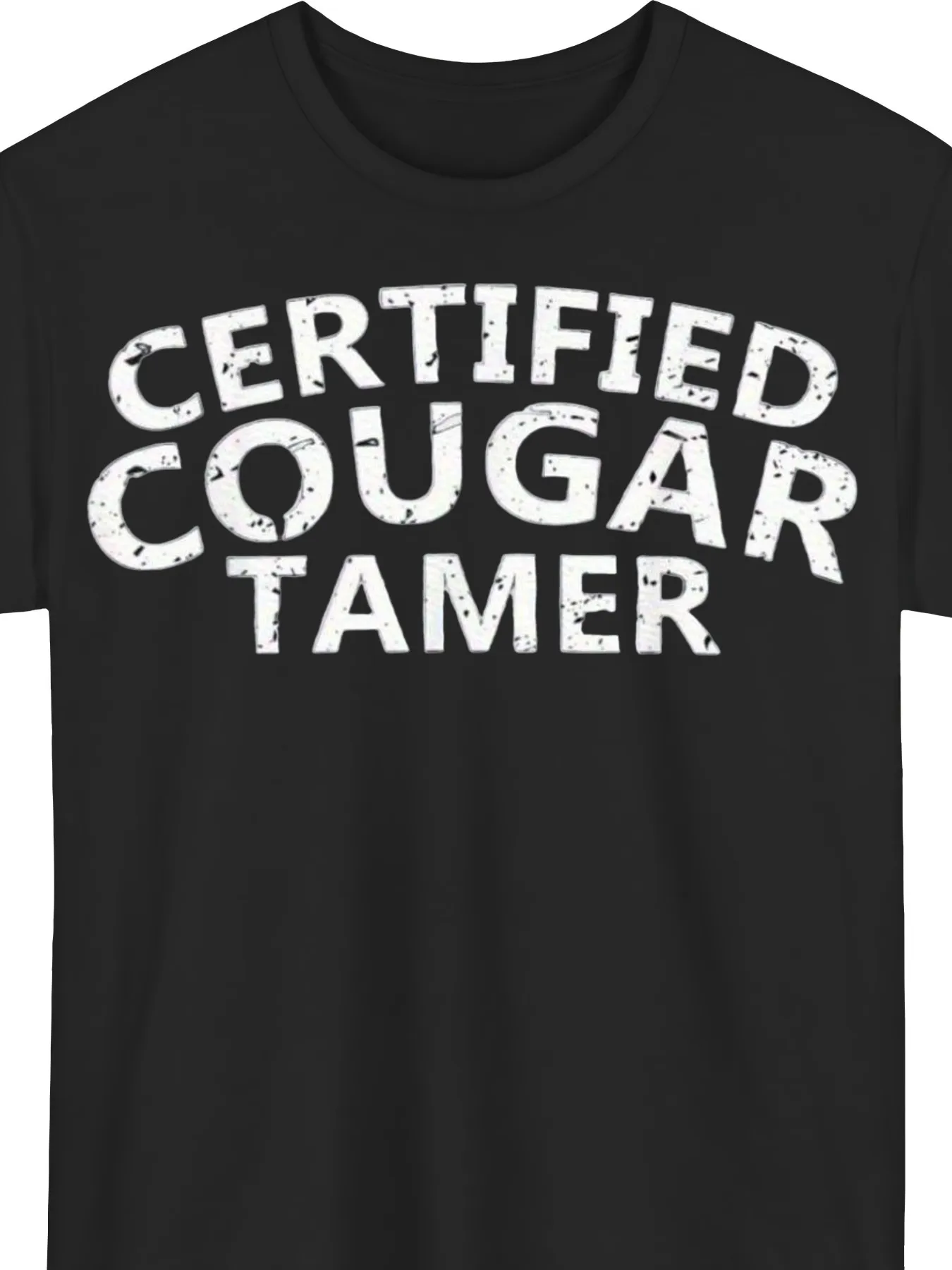 Cougar Tutor T-Shirt - Unisex Large Print T-Shirt - Recommended Gift for Birthdays and Anniversaries - White T-Shirt with Black Text - Machine Washable Casual Summer Top, Crew Neck, Regular Fit, Short Sleeves