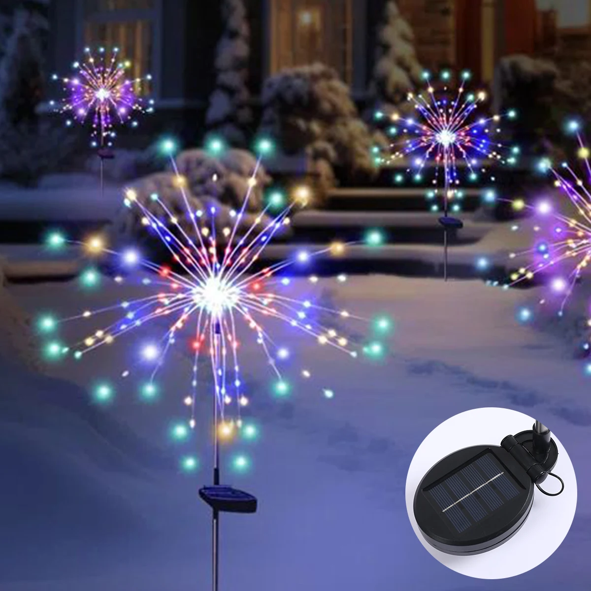 Solar LED Firework Fairy Lights Outdoor Garden Decoration Lawn Pathway Lights Patio Yard Party Birthday Wedding Party Decoration