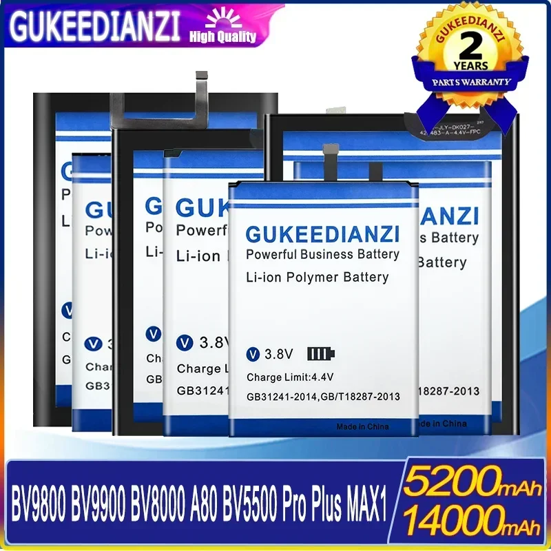 5200/14000mAh battery DK017 for Blackview A80 BV5500 BV8000 Plus/Pro BV5900 Bv9100 BV9800 BV9900 Pro MAX 1 MAX1 DK014 BV9800Pro