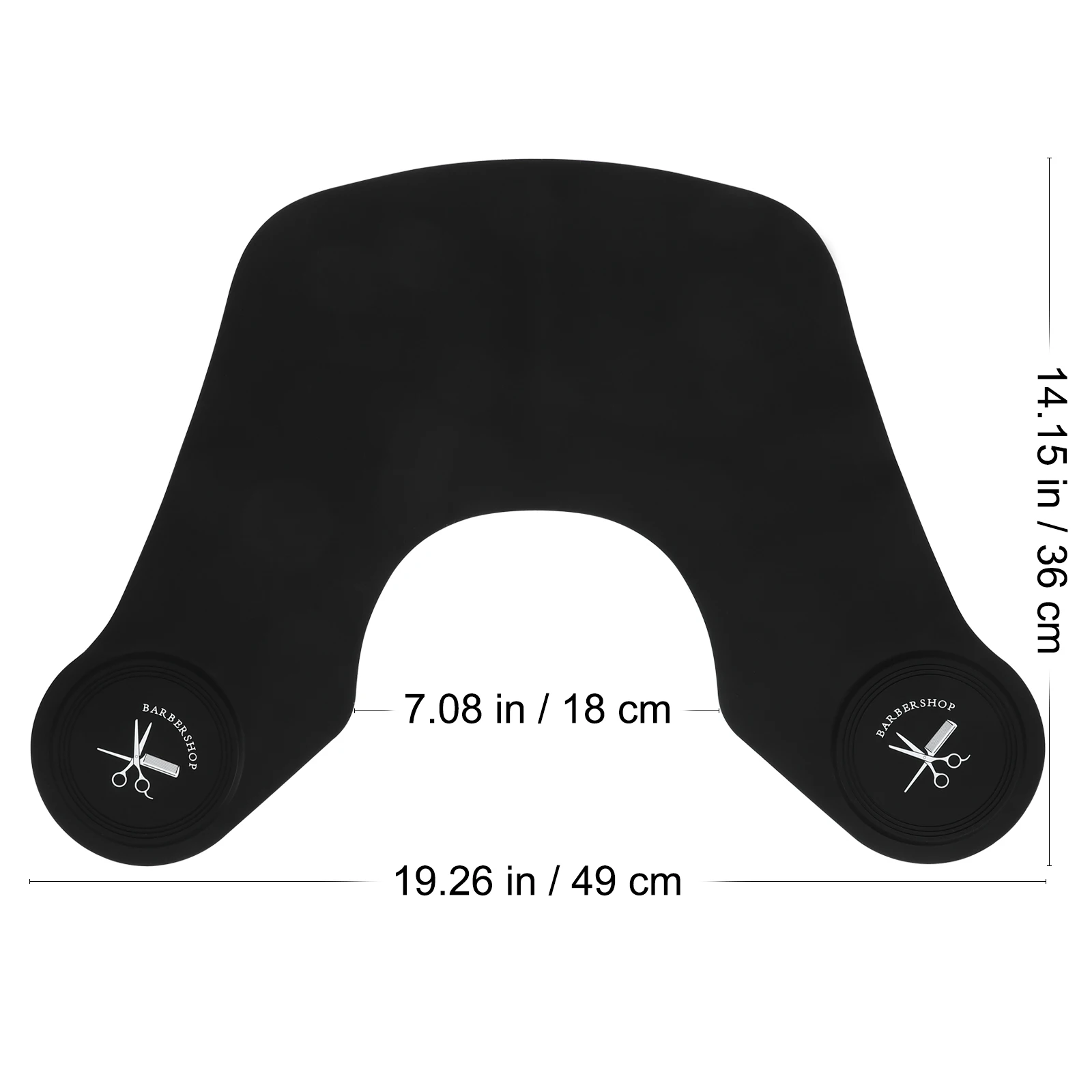 Silicone Cutting Collar Premium Hairdressing Cape For Barber Shop Home Use Neck Wrap Guard Hair Dye Perm Wet Styling