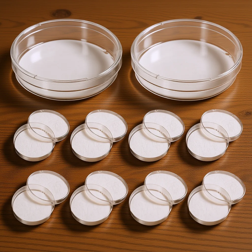 

10pcs Petri Dishes With Lid Clear Culture Dish Laboratory Equipment Science Supplies Heat Resistant Agar Plates Mushroom