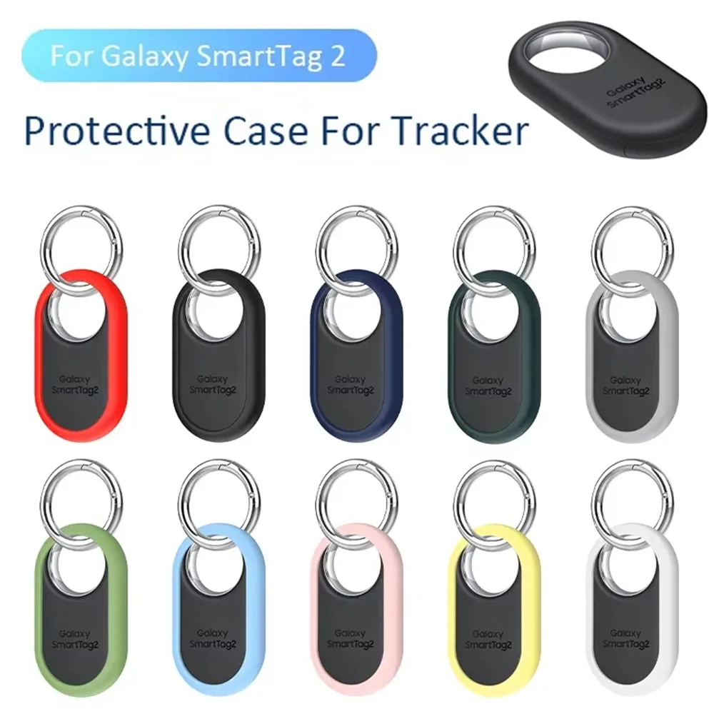 Protective Case for Samsung Galaxy SmartTag 2 Resistant Anti-fall Silicone Cover for Samsung Galaxy Smart Tag 2 GPS Accessories