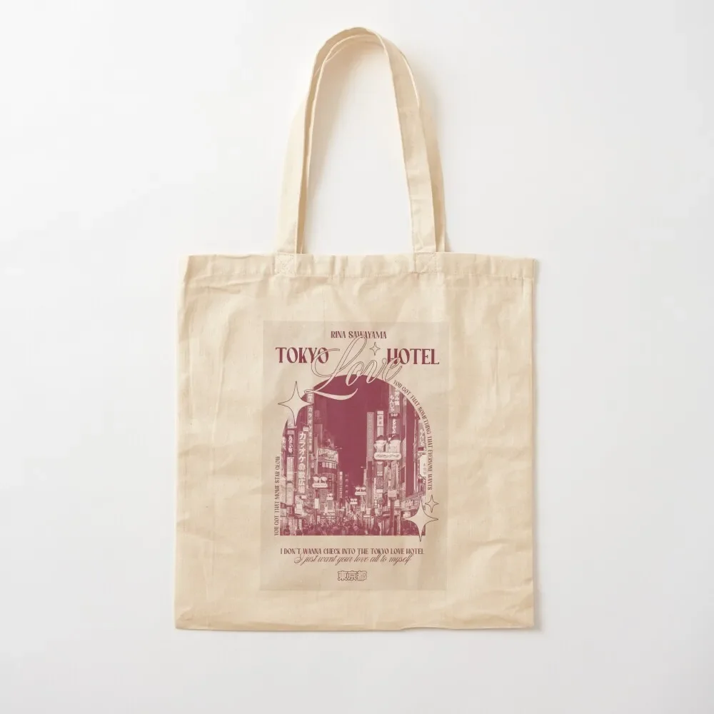 Tokyo Love Hotel Rina Sawayama Design Tote Bag tote bag canvas Big bag Canvas Tote