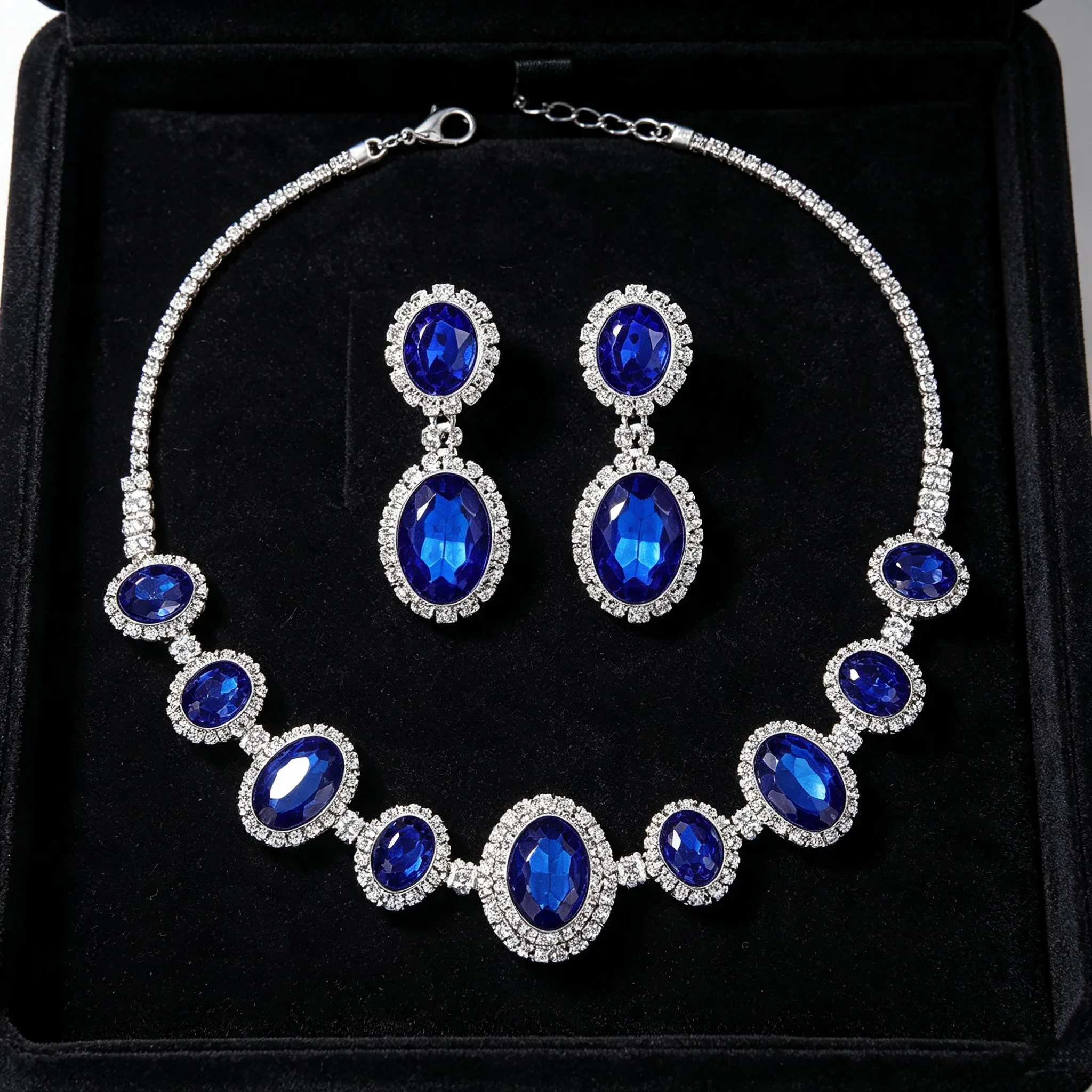 Women'S Accessories Mango - Luxe ronde kristallen bruidssieradenset voor vrouwen,