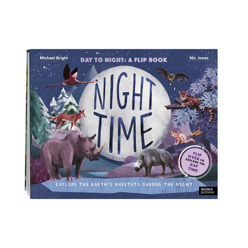 Diurno y nocturno explorar los hábitats terrestres durante el día y la noche Michael Bright Nic Jones 9780711283510