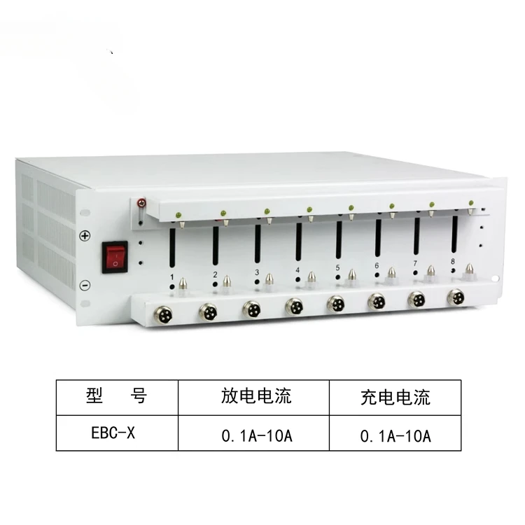 EBC-X 8-Channel Battery Separating Cabinet Lithium Iron 18650 Capacity Tester 10A Cycle