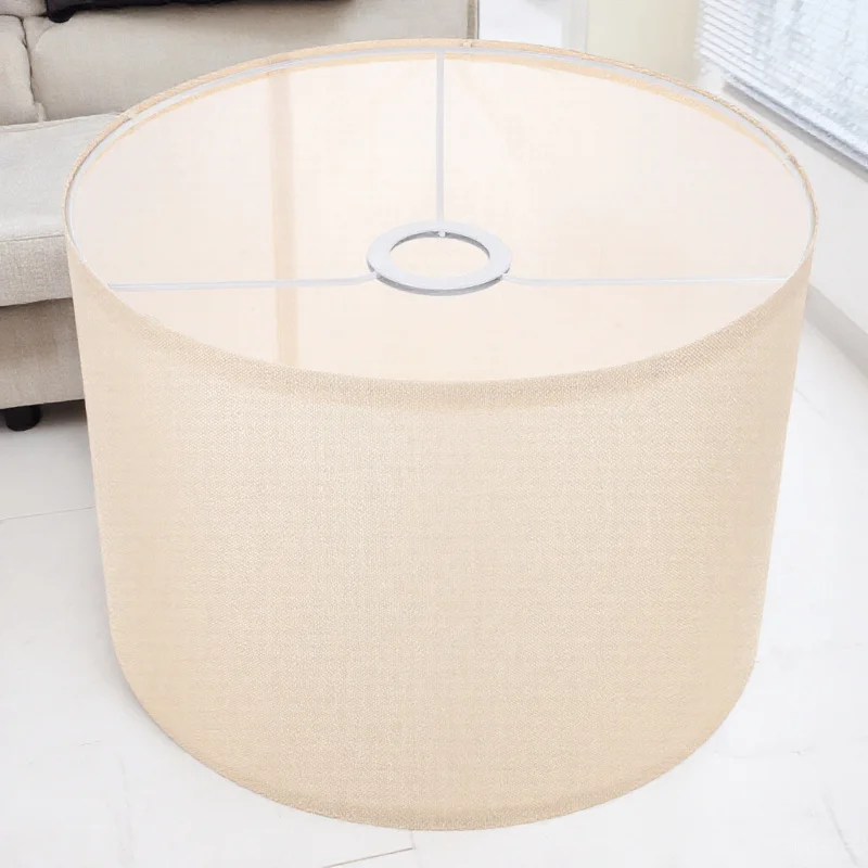 

Small Lampshade E27 Base Metal Cloth Floor Lamp Shade Indoor Light Cover Lampshade for Desk Lamp Wall Light