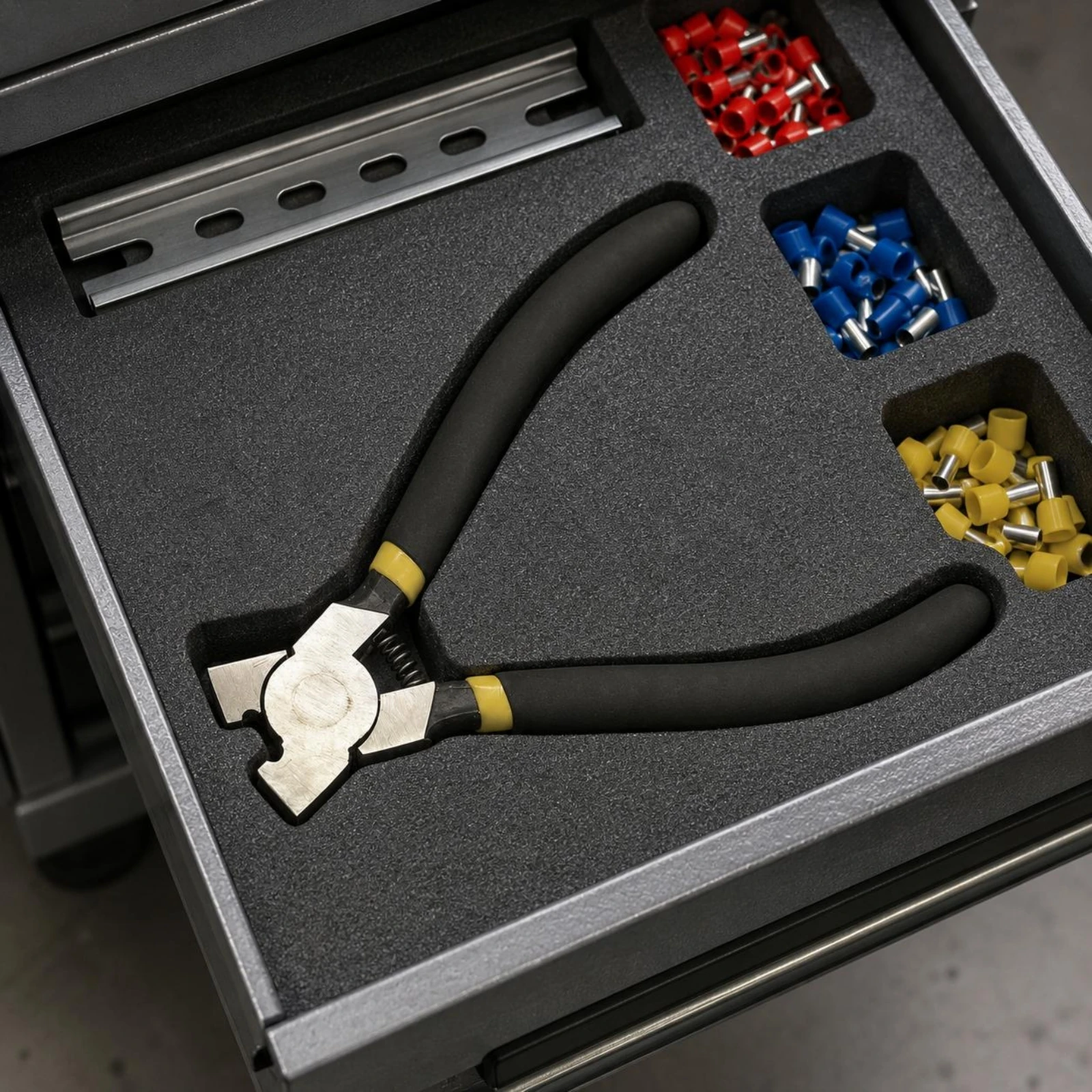 Wire Clamp Pliers Coiled-Action-Loaded Mesh Clamp Pliers Compact Manual