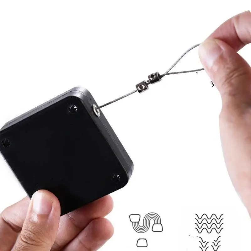 /TPz/Quality Auto Pull Rope Door Closer No Drill Smooth Auto Close For Home Office Hotel Use High