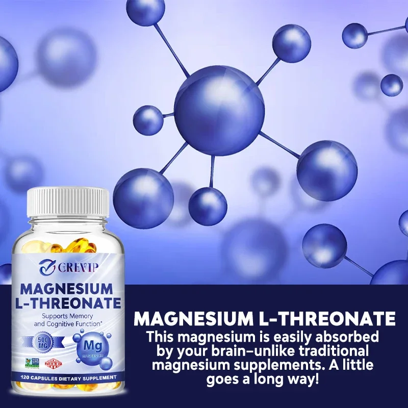 Magnesium L-threonate - Supports Brain Health, Improves Memory and Concentration