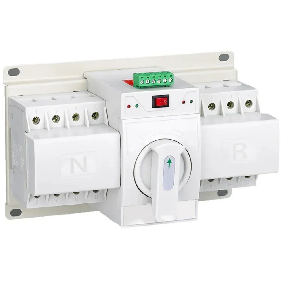 

Backup Power Switch 63A Transfer Switch Reliable Automatic Power Switch Automatic Transfer Switch AC 400V Compatible
