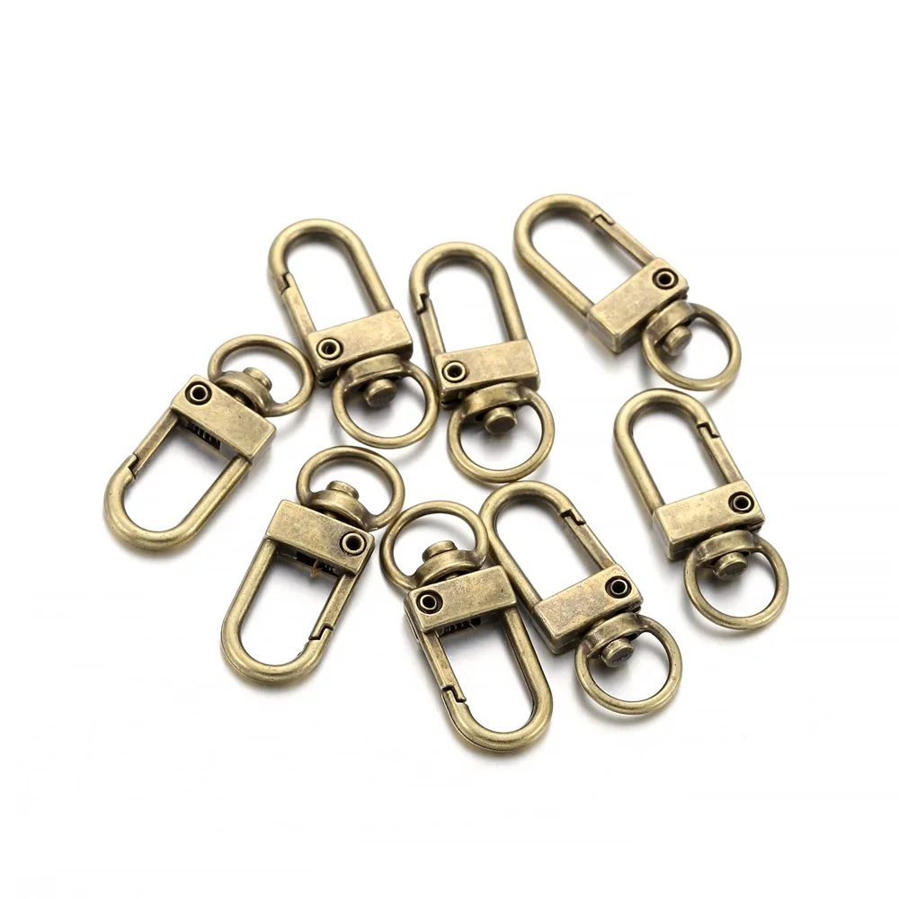 10 stuks 13x33mm Roterende Hond Gesp Snap Kreeft Sluitingen Haken voor DIY Sieraden Maken Sleutelhanger Tas sluiting Accessoires Benodigdheden