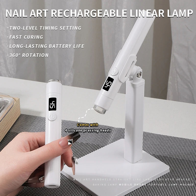 Lampe à ongles Uv Led-pin Cure Cradle lampe de poche sans fil Rechargeable professionnel Gel de séchage équipement de manucure pour ongles