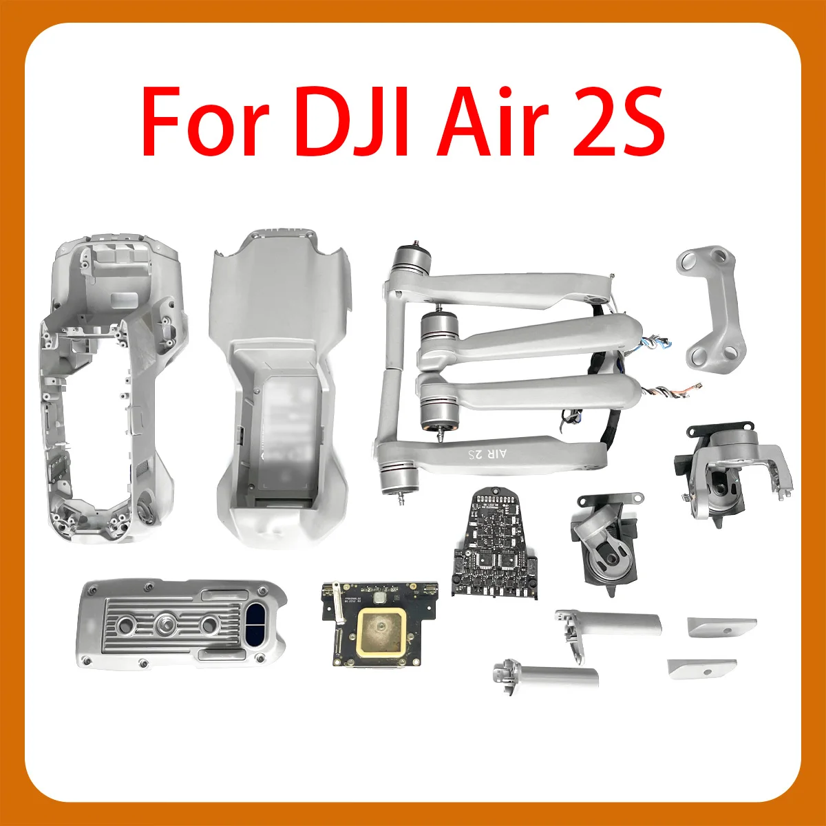 

Оригинальные запасные части фюзеляжа дрона AIR 2S, верхняя, средняя и нижняя рама корпуса, GPS ESC, рычаг двигателя, для DJI Air2s