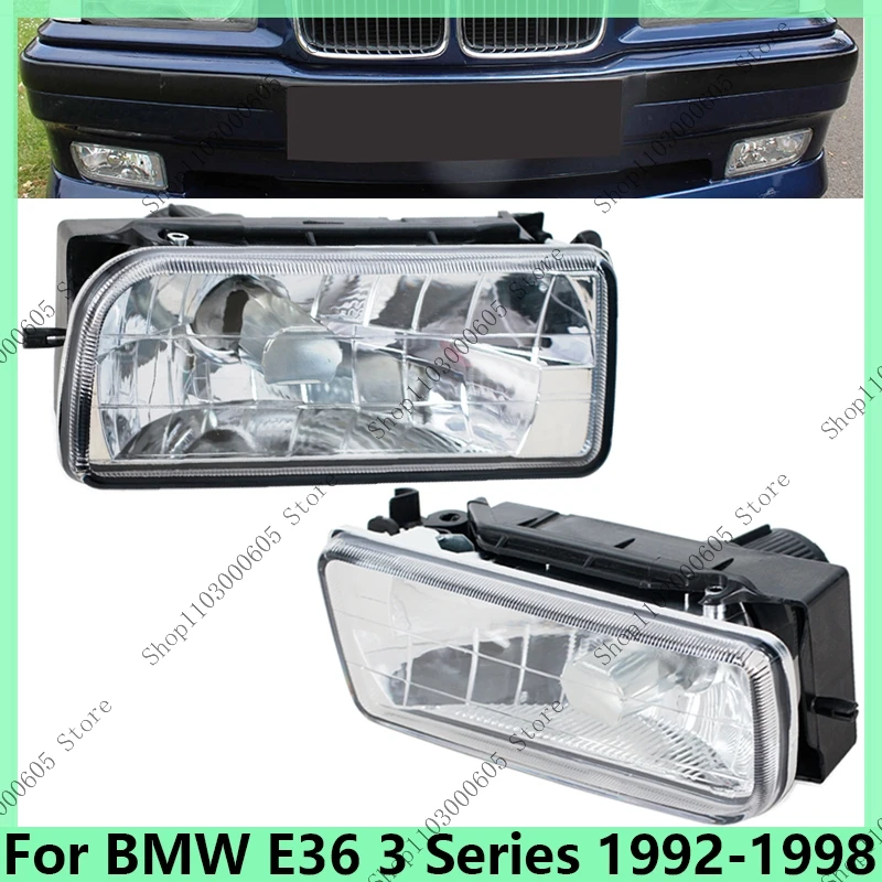 For BMW E36 3 Series 1992-1995 1996 1997 1998 Fog Light Front Bumper Fog Lamp Car Fog Light Accessories 63178357389 63178357390