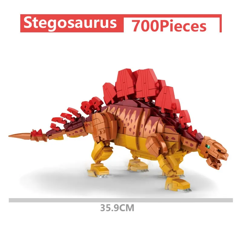 Stegosaurus Building Blocks Jurassic Dinosaur Series World Bricks Toy For Children\'s 6-10 years old boys