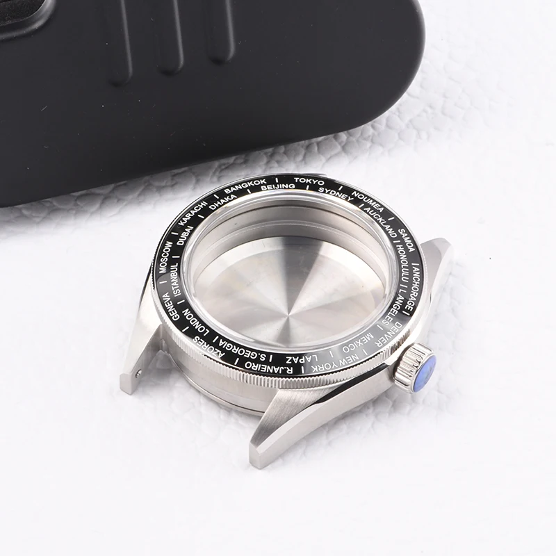 

HEIMDALLR watch case Stainless Steel GMT diving case fit Seiko mod for NH34 Automatic Movement Sapphire