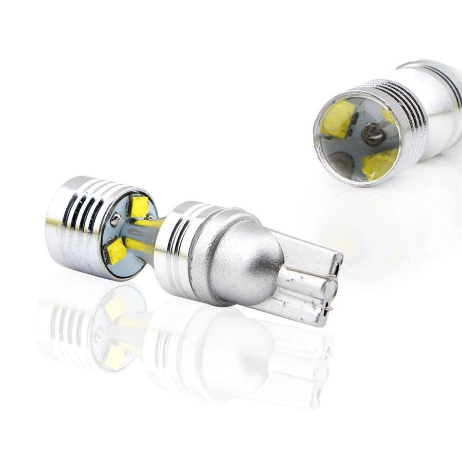 2Pcs 912 921 W5W T10 30W 6Led Car Width Lamp Reading Light License Plate Light Turn Signal Light Bulb Car Shape