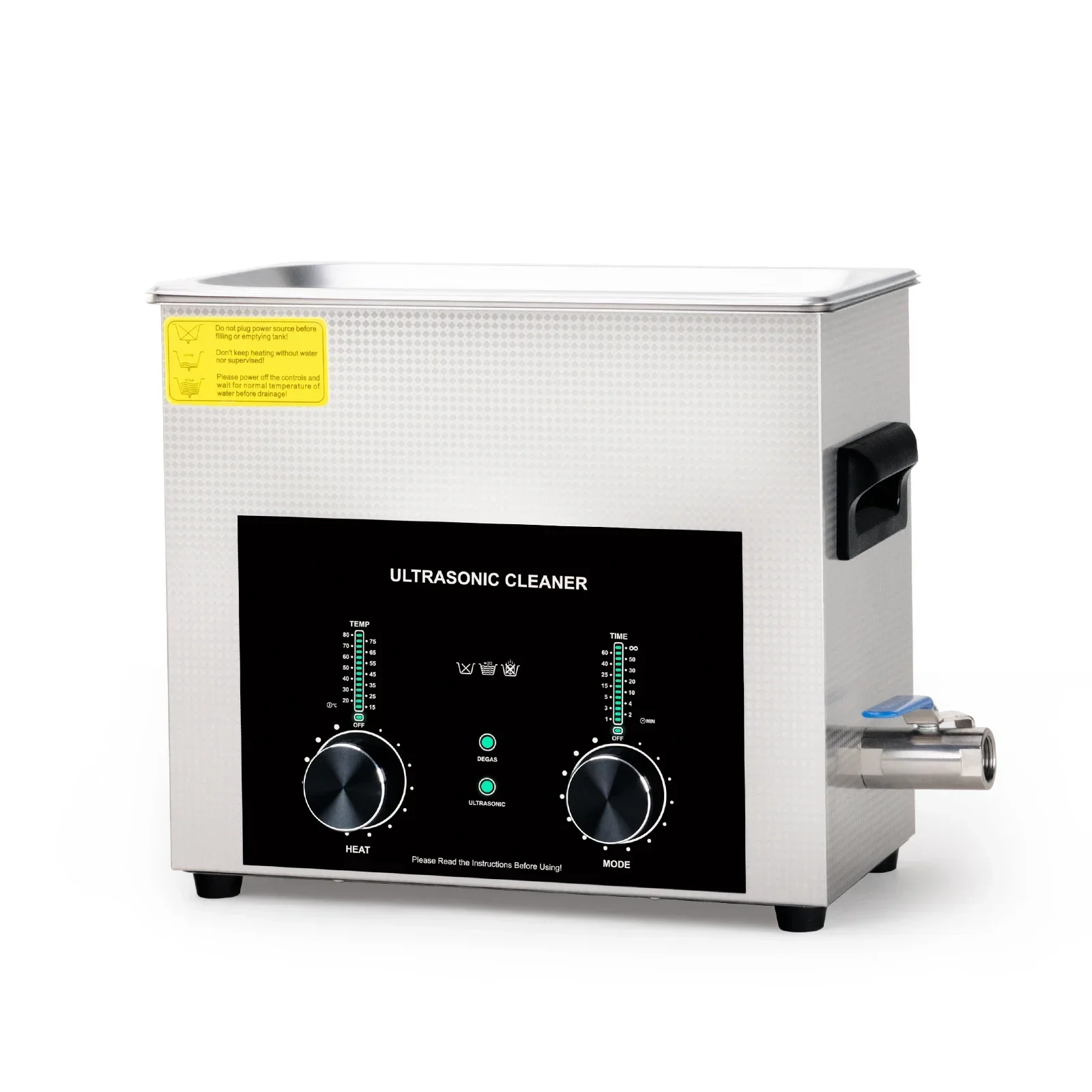 2025 New Design Smart Mechanical Ultrasonic Cleaner 6.5 Liter With Degas Function