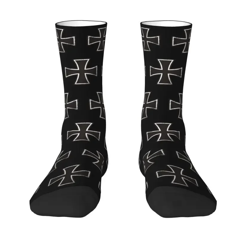 Y2K Cute Print German Iron Cross For Women Men Stretchy Summer Autumn Winter Crew Socks