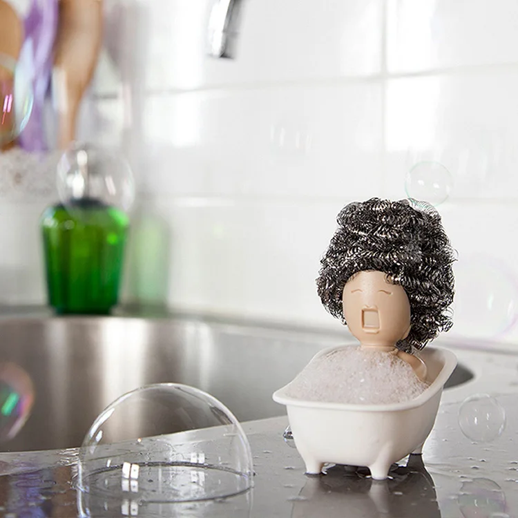 

Bath cleaning ball scouring cloth rack soap opera dish scrubber holder Multi-purpose Waterproof Hanging Storage Organizer