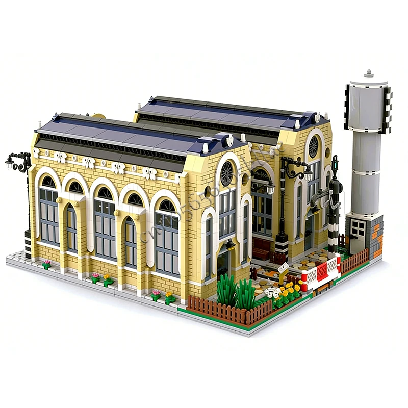 4752 STUKS Huis Straat Spoorweg Oud Depot MOC Aanpasbare Modulaire Bouwsteen Educatief Model Ontwerp DIY Jongens Speelgoed Verjaardagscadeau